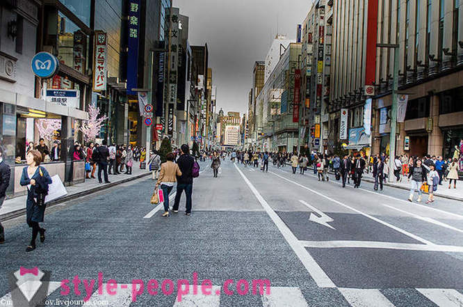 Malo o japanskim kupke i šetnja uz glavnu ulicu u Tokiju