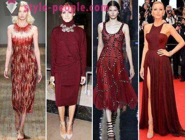 U boji večernja haljina Marsala: zanimljive ideje i preporuke