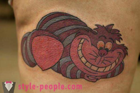 „Cheshire Mačka” - tetovaža, tereti pozitivan
