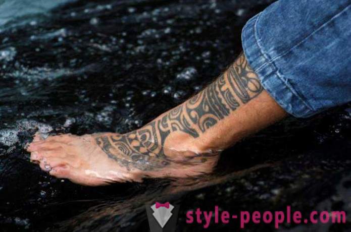 Značajke tetovaže za muškarce pješice