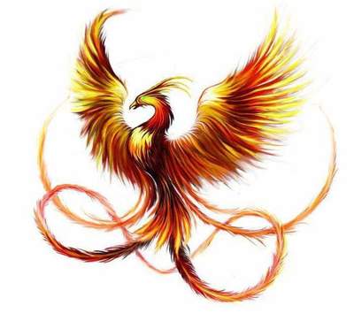 Phoenix Tattoo: skice i opcije