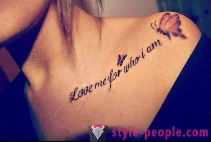 Lijepa tetovaža za djevojčice na ramenu