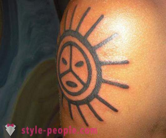 Sunce - tetovaža pozitivnih osoba, jaka amajlija