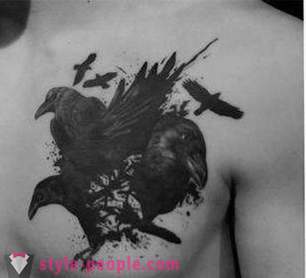 Tattoo „Vrane”: opis i vrijednost karaktera