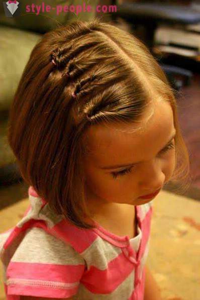 Frizura za srednje kose za djevojčice. odmor frizura