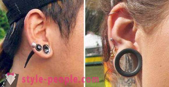 Raznolikost uho piercing. Kako odabrati uho piercing