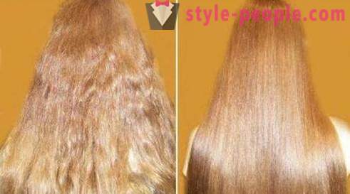 Pokrivanje kose Želatinu: recenzija, cijena, fotografija